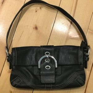 COACH Black Leather Handbag